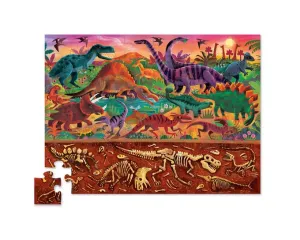 48 pc Above & Below Puzzle - Dinosaur World