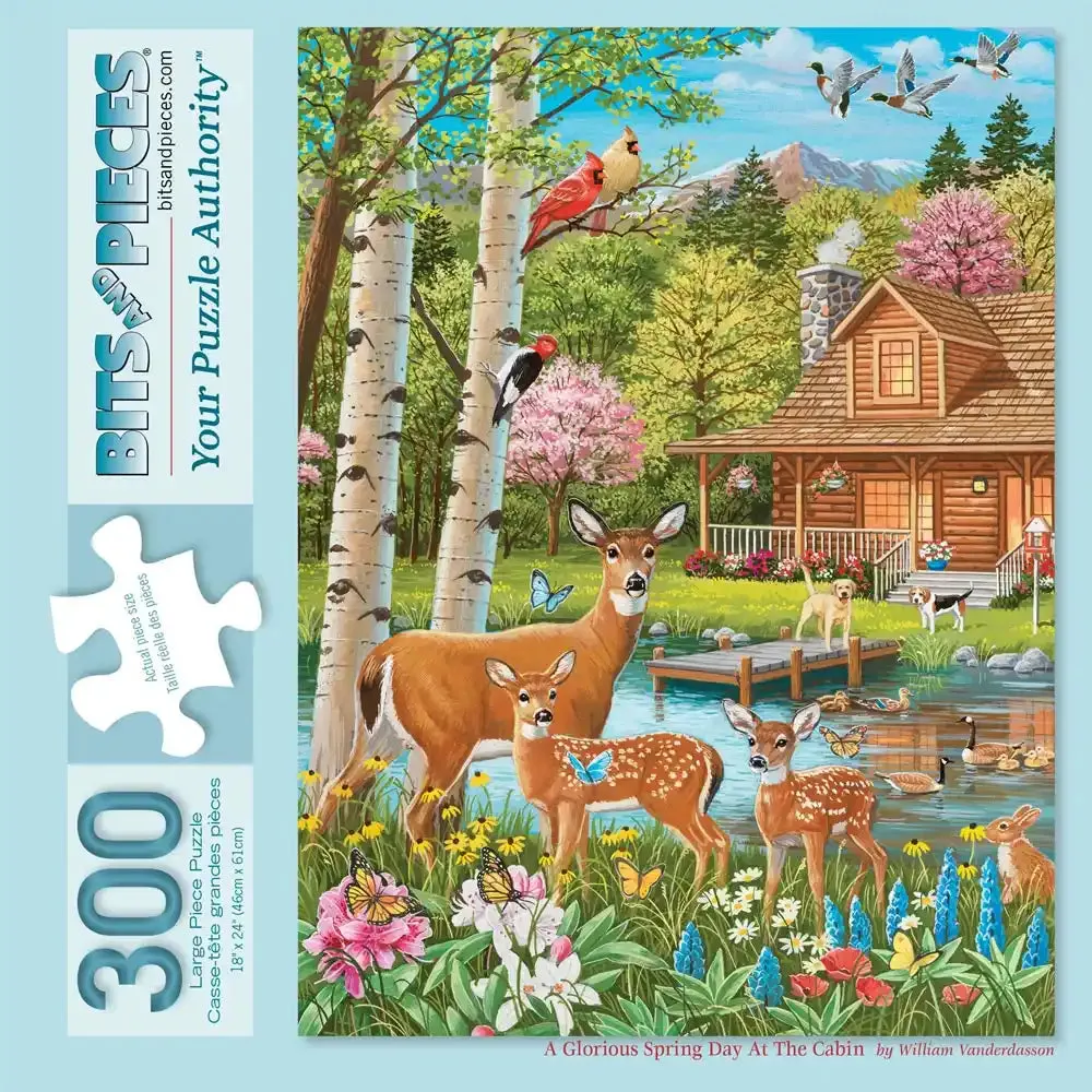 A Glorious Spring Day At The Cabin Jigsaw Puzzle Bits and Pieces