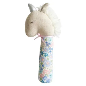 Alimrose | Yvette Unicorn Squeaker | Liberty Blue LAST ONE