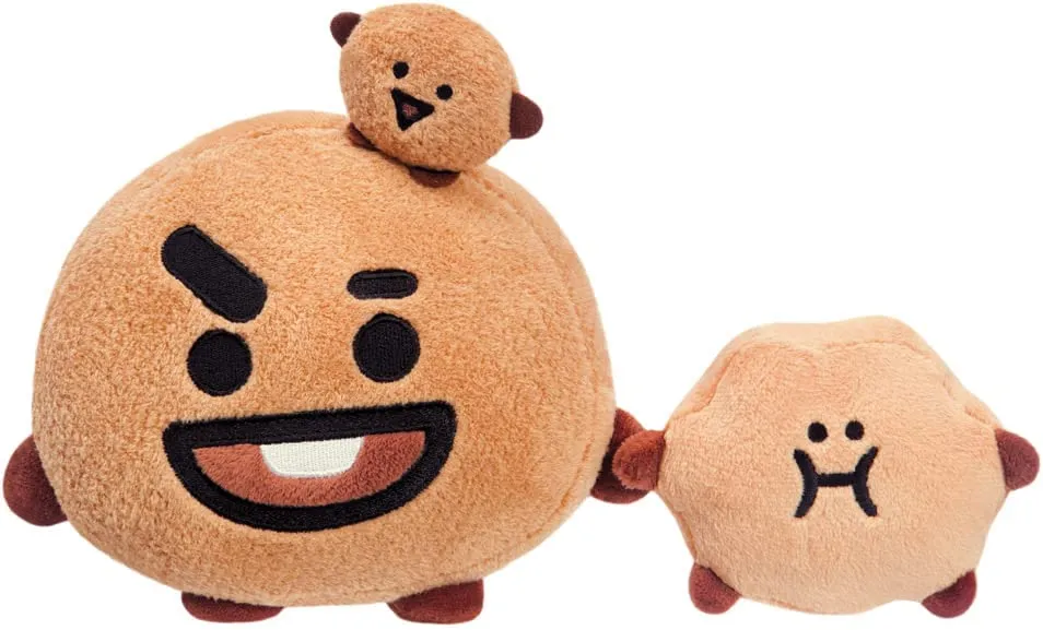 AURORA, 61462, BT21 Official Merchandise, SHOOKY Soft Toy, Small, Brown