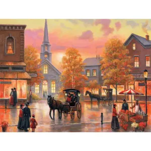 Autumnal Breeze In Pleasantville Jigsaw Puzzle Bits and Pieces
