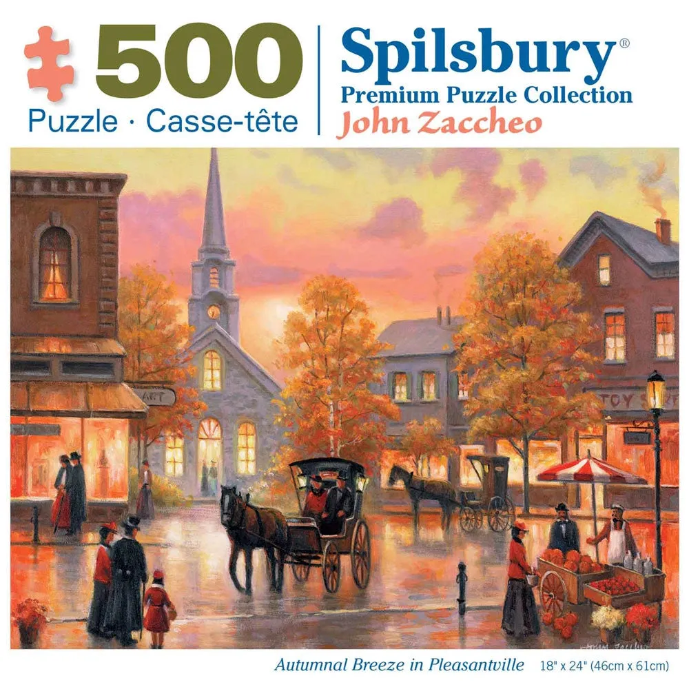 Autumnal Breeze In Pleasantville Jigsaw Puzzle Bits and Pieces