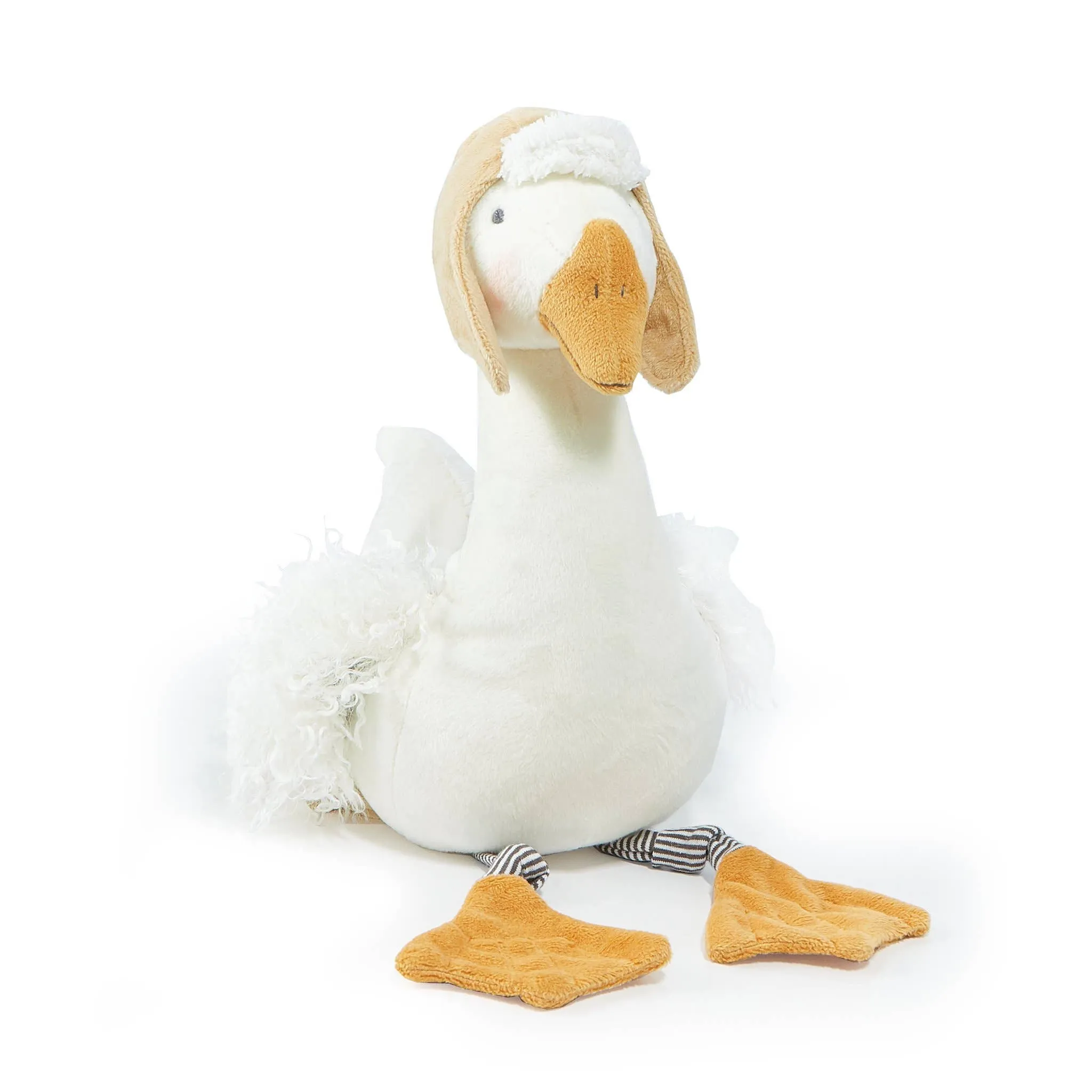 Avery the Aviator Snow Goose Stuffed Animal Odin Parker