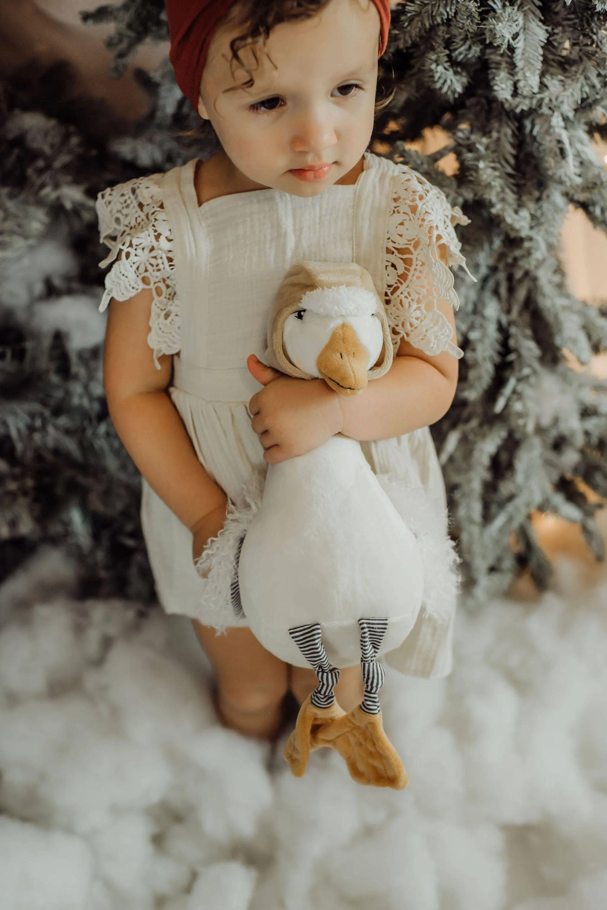Avery the Aviator Snow Goose Stuffed Animal Odin Parker
