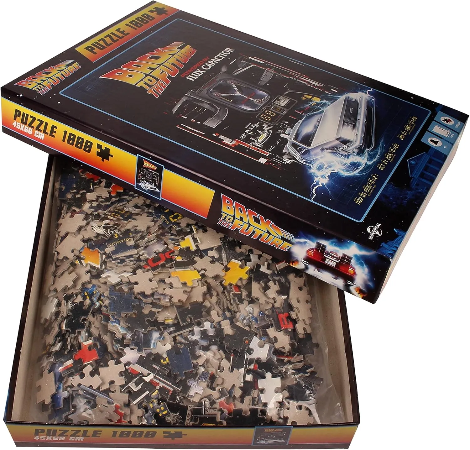 Back to the Future 1000-Piece Jigsaw Puzzle - Powered by Flux Capacitor, Ages 14 