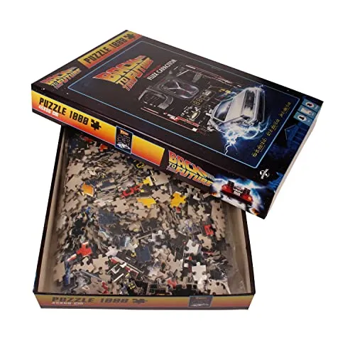 Back to the Future 1000-Piece Jigsaw Puzzle - Powered by Flux Capacitor, Ages 14 