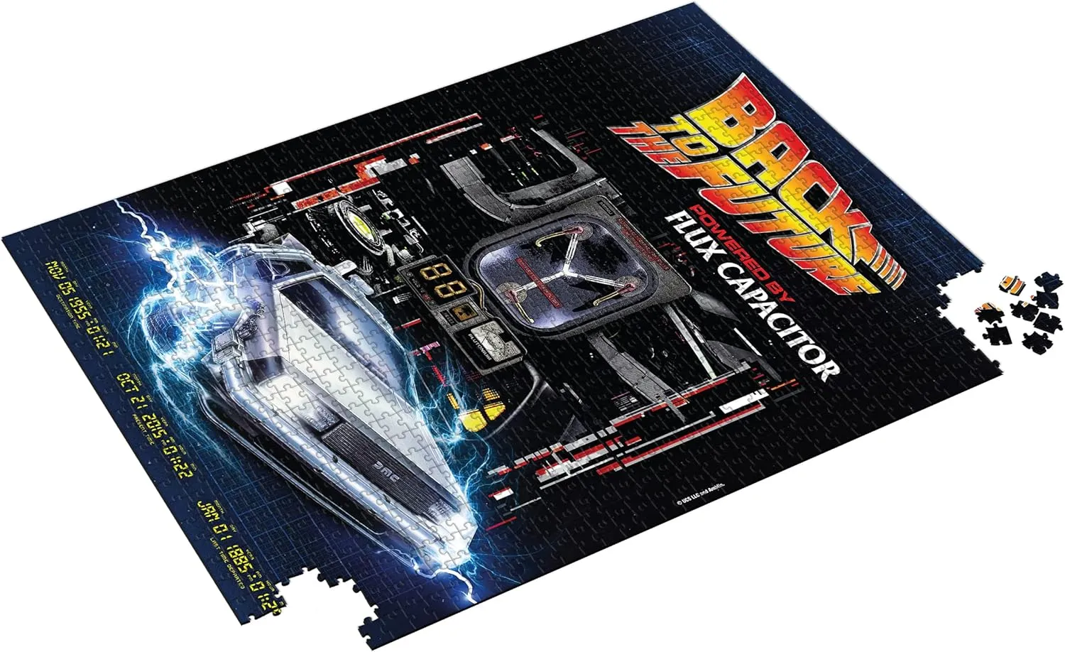 Back to the Future 1000-Piece Jigsaw Puzzle - Powered by Flux Capacitor, Ages 14 