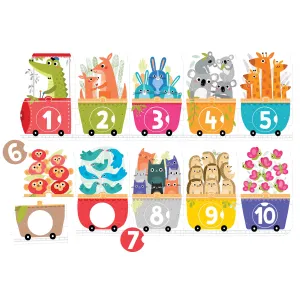 Banana Panda Number Train Make-a-Match Puzzle - 30 pc