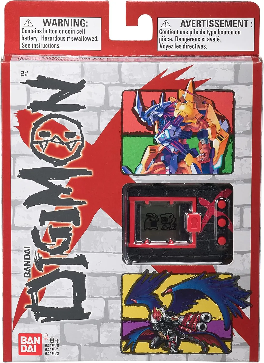 Bandai America Digimon X - Black & Red Virtual Pet, Reverse Compatibility, Quest Mode, Batteries Included, Ages 8 