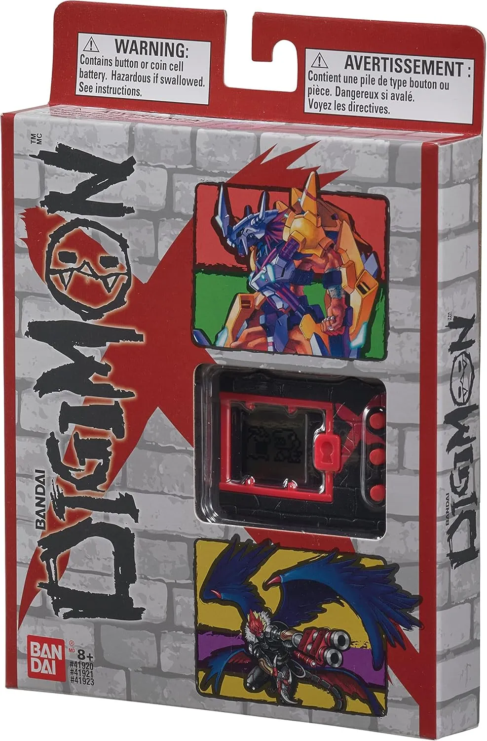 Bandai America Digimon X - Black & Red Virtual Pet, Reverse Compatibility, Quest Mode, Batteries Included, Ages 8 