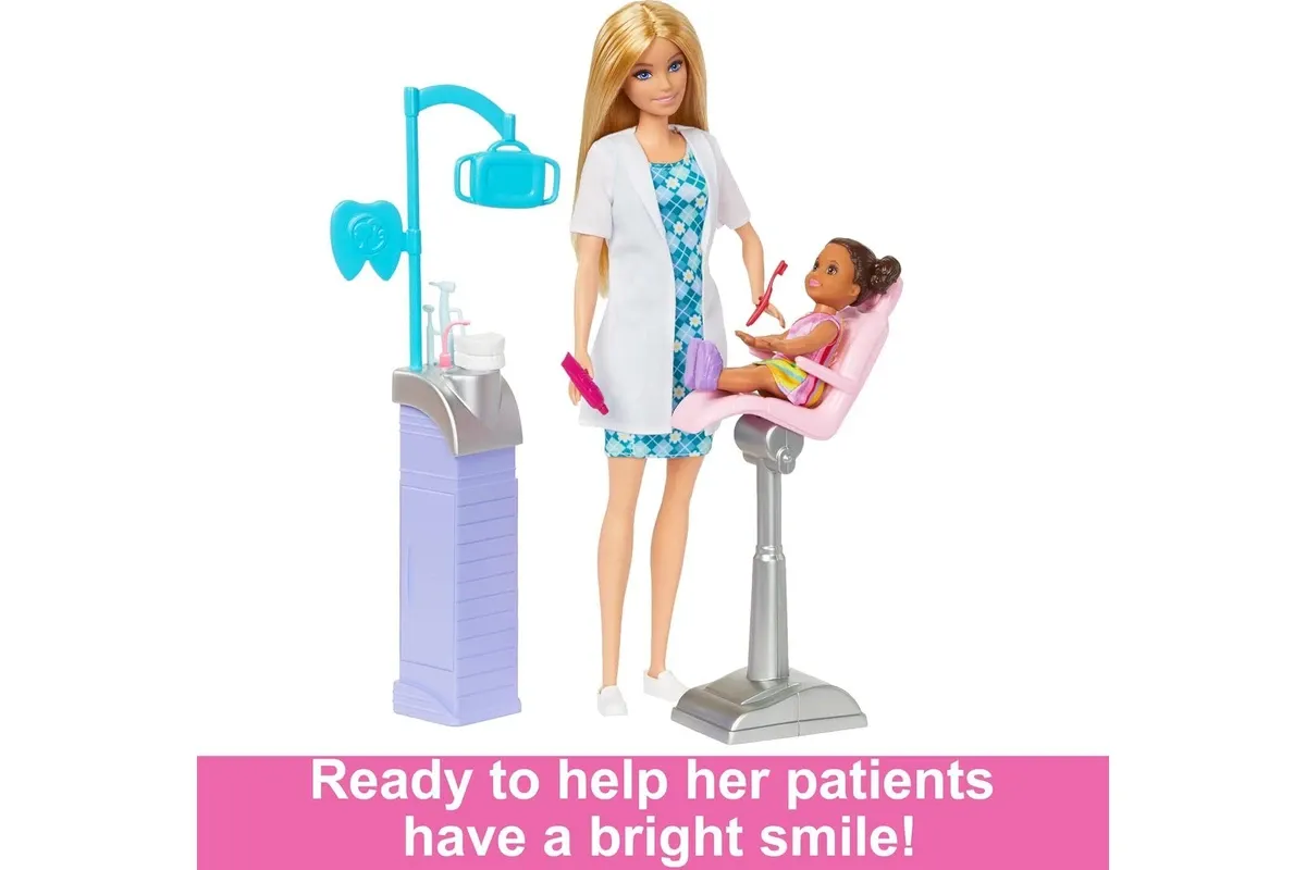 Barbie Career Doll & Playset - Blonde Dentist