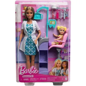 Barbie Career Doll & Playset - Brunette Dentist