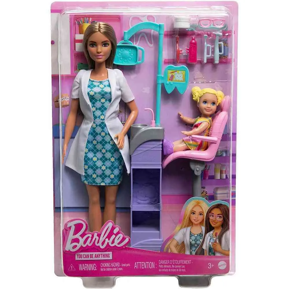 Barbie Career Doll & Playset - Brunette Dentist