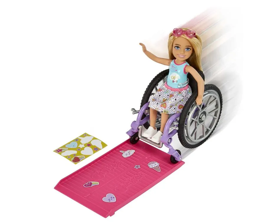 Barbie Chelsea Doll & Wheelchair Blonde Hair