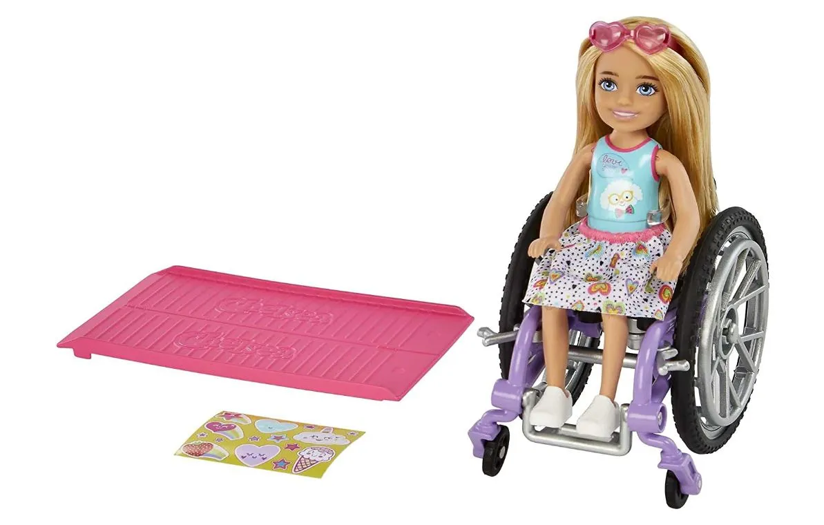 Barbie Chelsea Doll & Wheelchair Blonde Hair