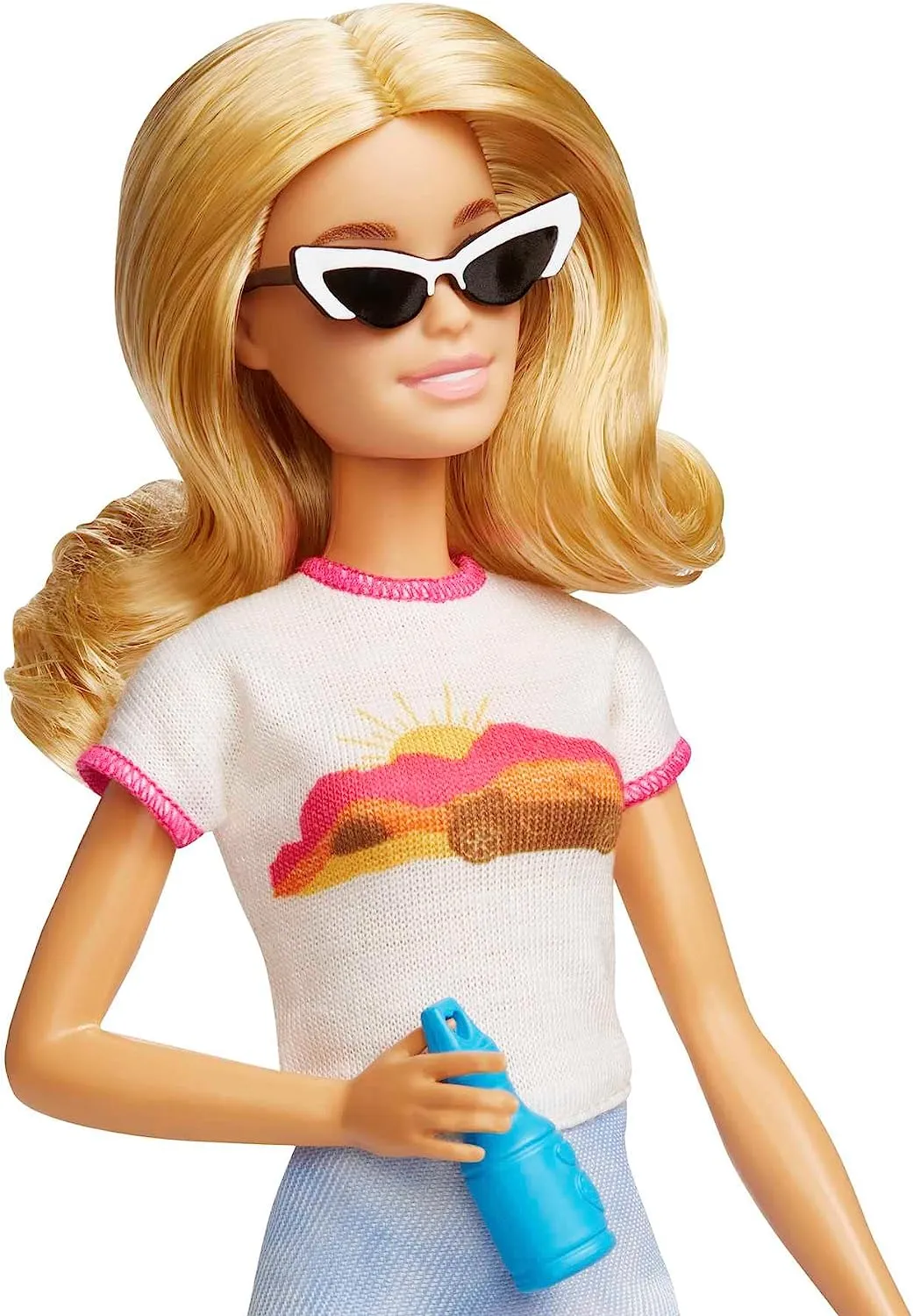 Barbie Doll and Accessories, “Malibu” Travel Set with Puppy and 10  Pieces Including Working Suitcase