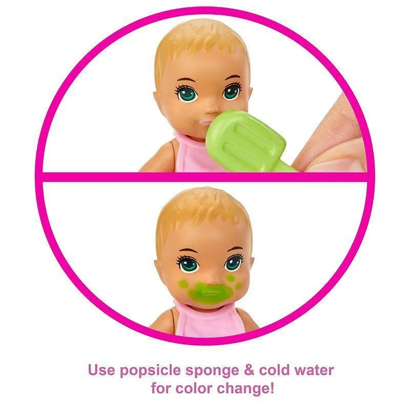 Barbie GHV84 Skipper Babysitters Feeding and Bath-Time Playset