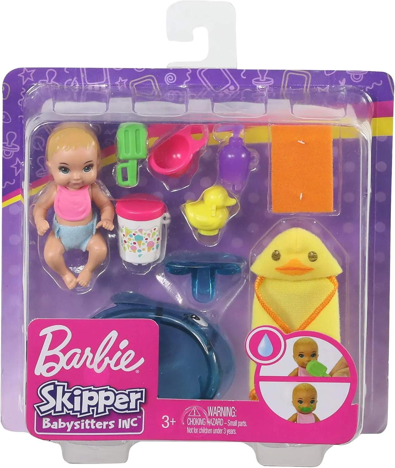 Barbie Skipper Babysitters Inc Doll and Accessories - Color-Change Baby Doll for Ages 3 