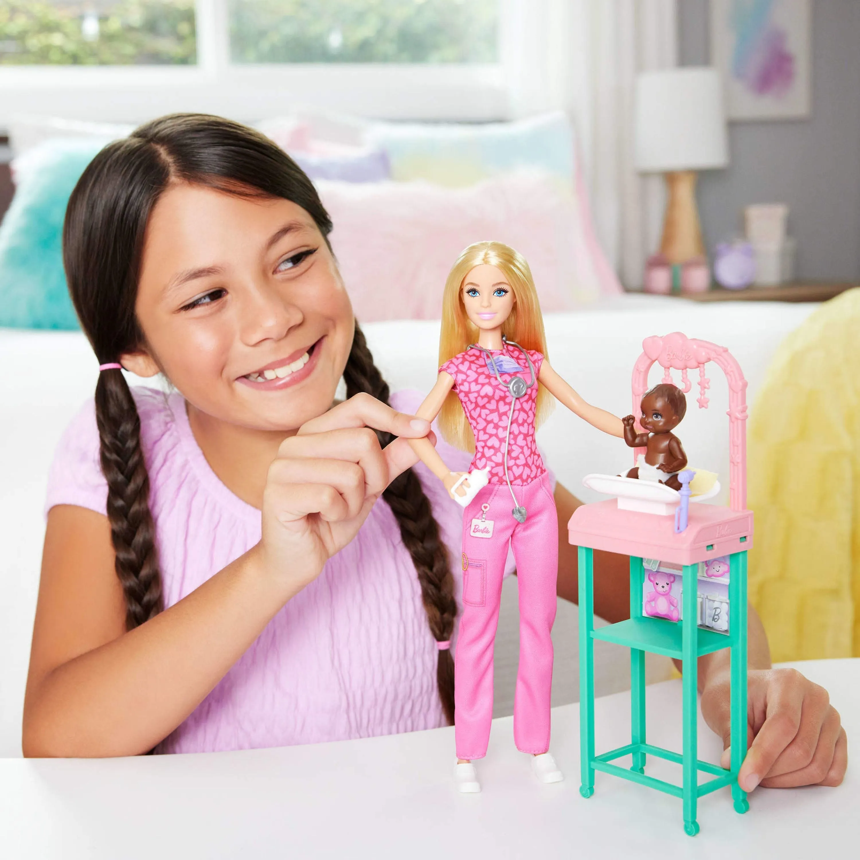 Barbie You Can Be Anything Doll Playset - Baby Doctor Blonde