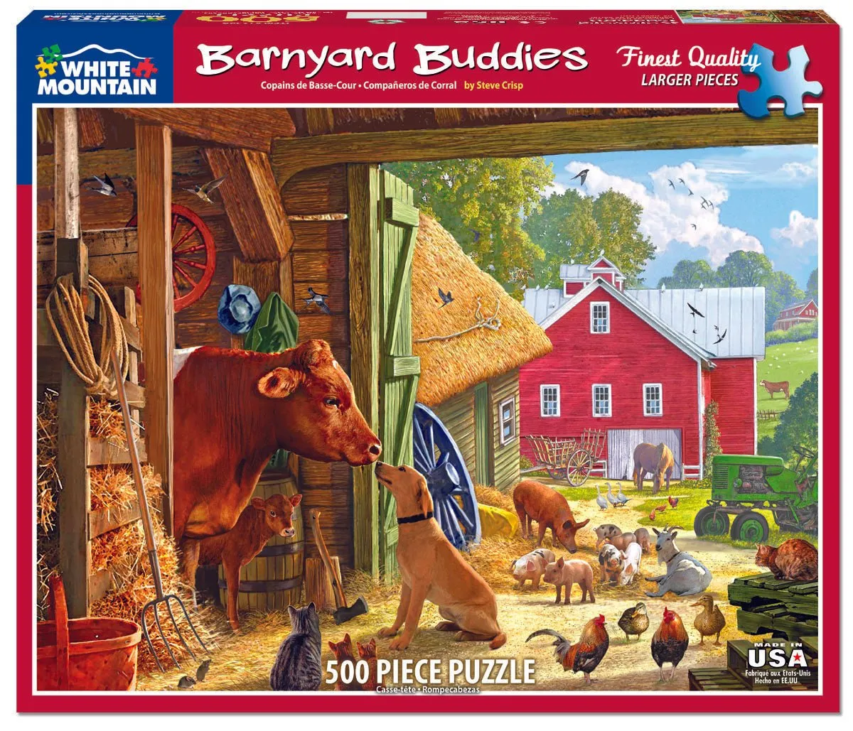 Barnyard Buddies (1254pz) - 500 Pieces White Mountain