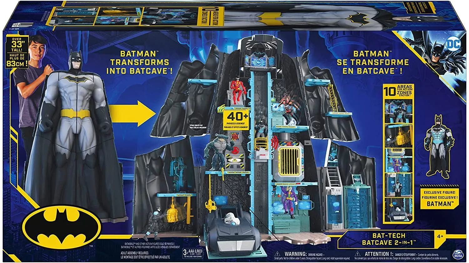 Batman Bat-Tech Batcave Giant Transforming Playset