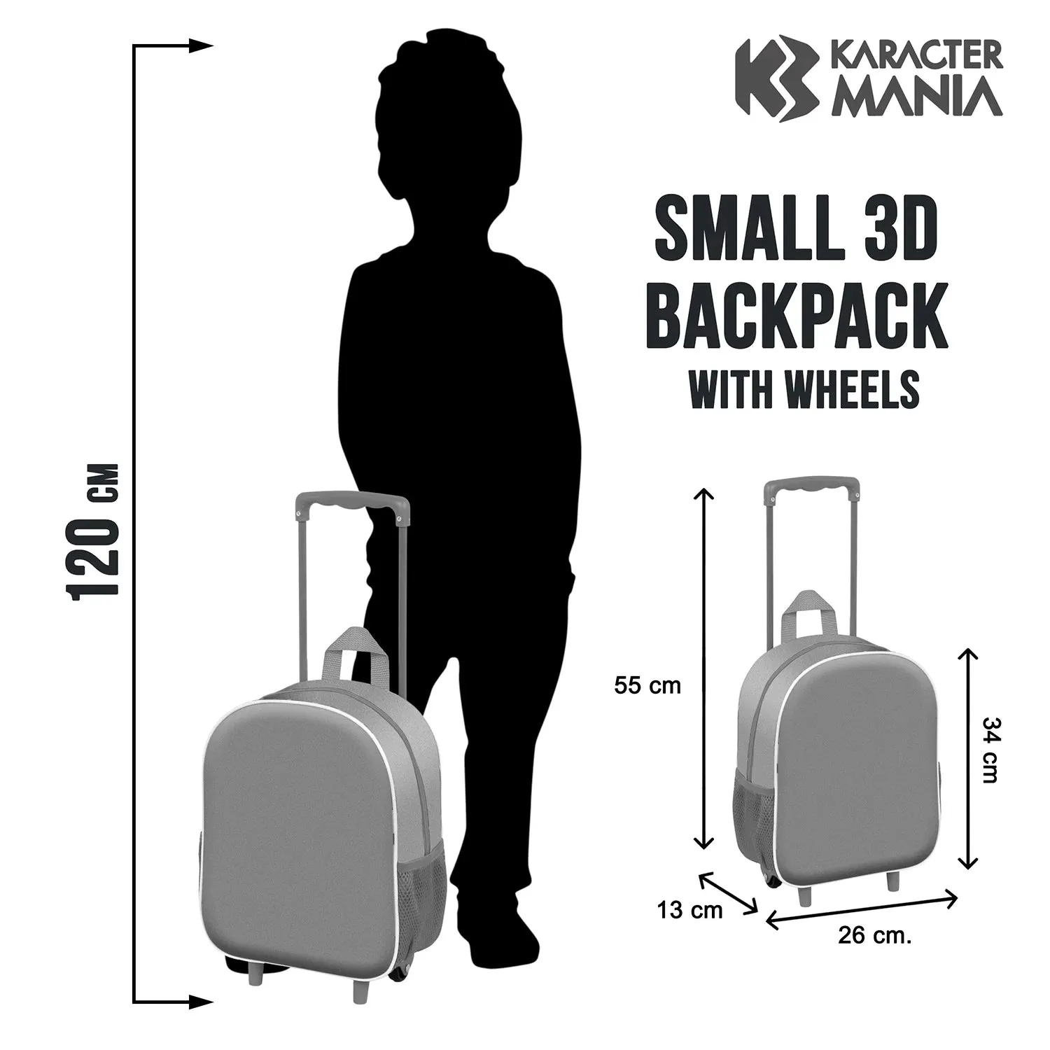 Batman Dark Blue Small 3D Backpack