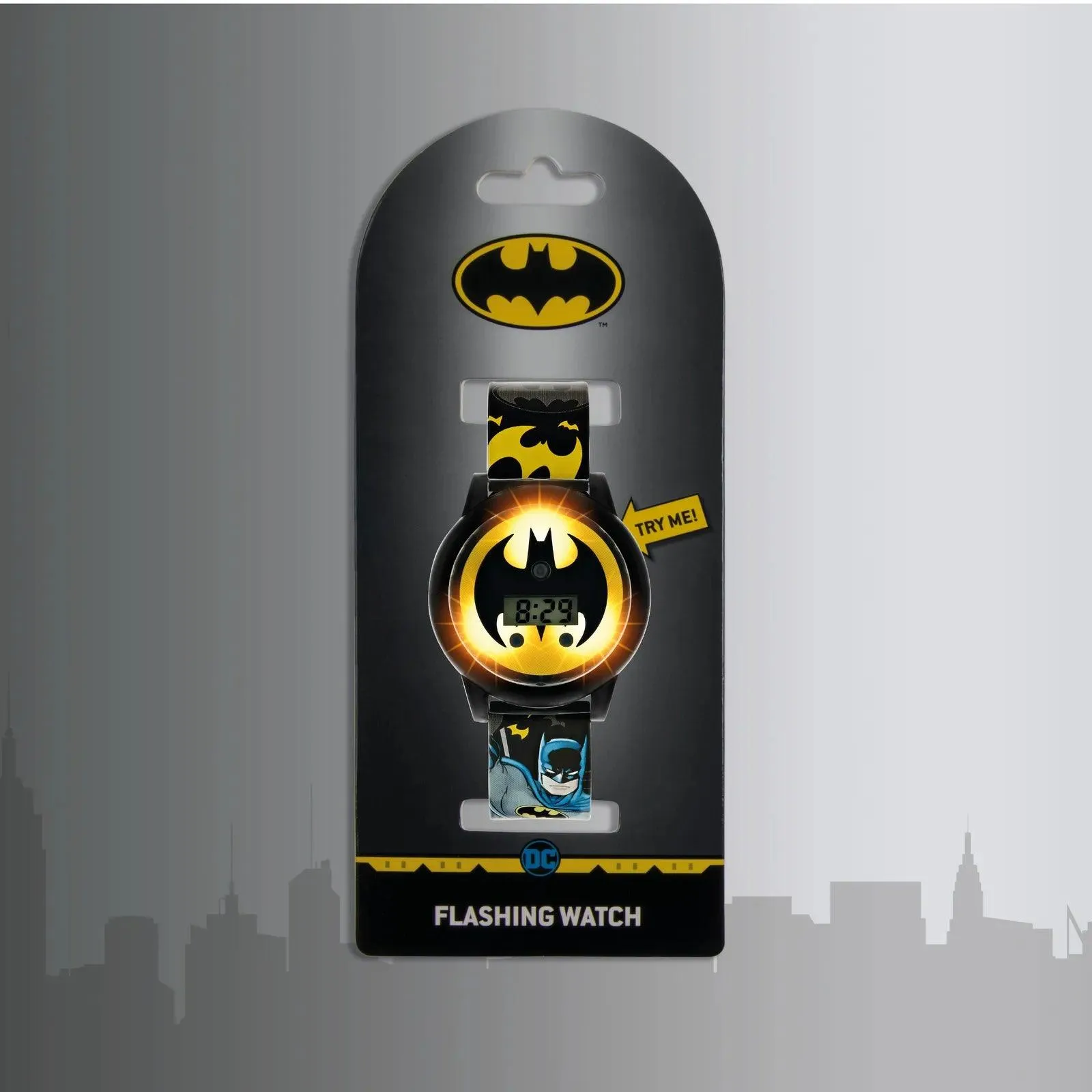 Batman Light Spinning Case Interactive Kids' Watch