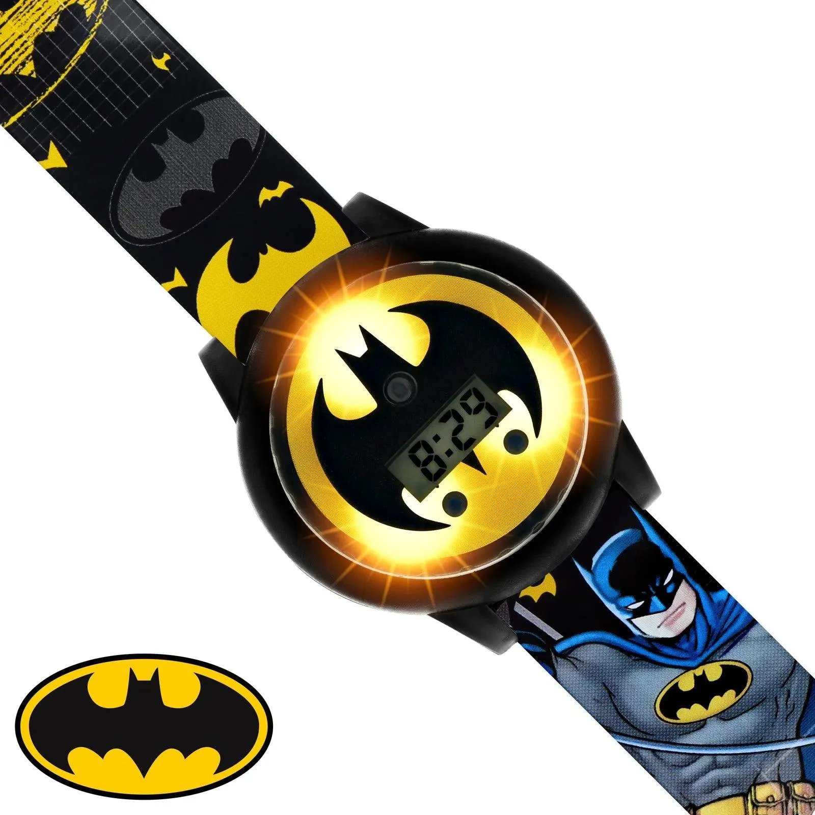 Batman Light Spinning Case Interactive Kids' Watch