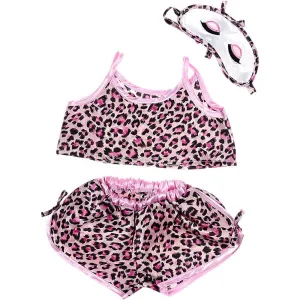 Be My Bear Pink Leopard Print PJ's Outfit 40cm