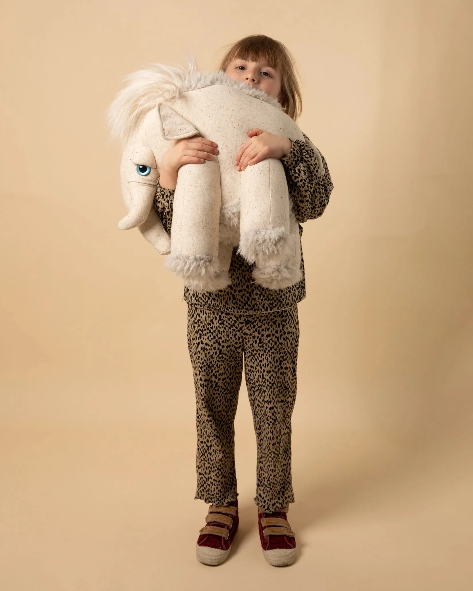 BigStuffed Albino Mammoth Stuffed Animal Odin Parker