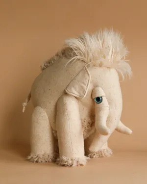 BigStuffed Albino Mammoth Stuffed Animal Odin Parker
