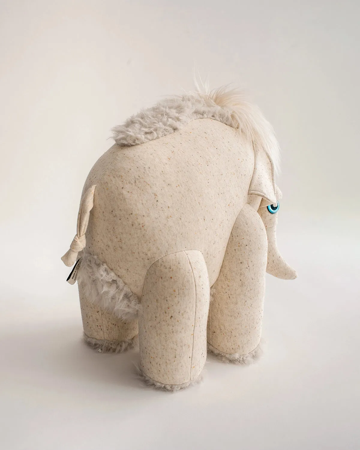 BigStuffed Albino Mammoth Stuffed Animal Odin Parker
