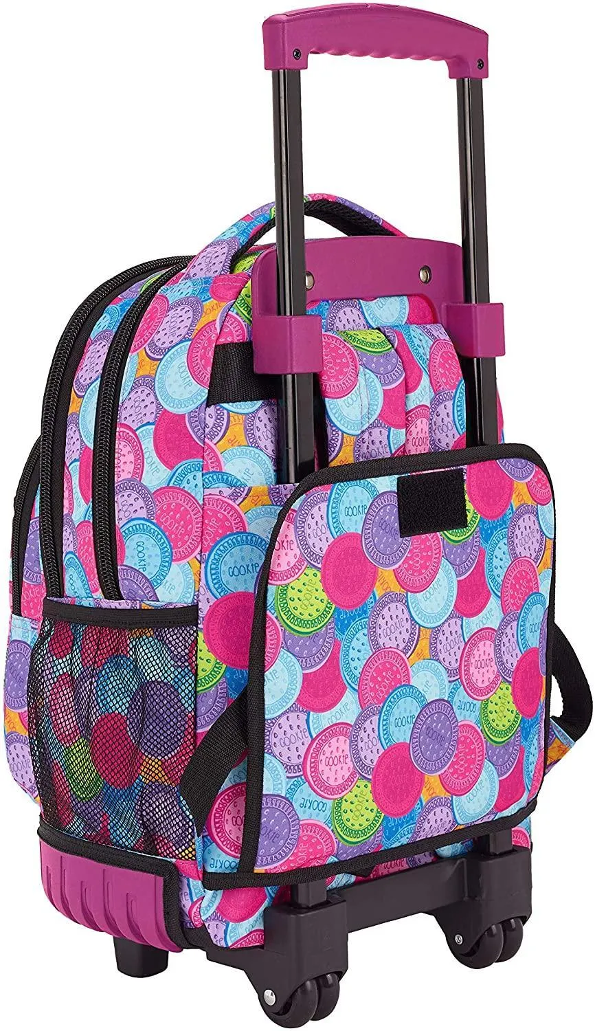 Blackfit8 "Cookies" Official Large School Backpack With Wheels, 46cm