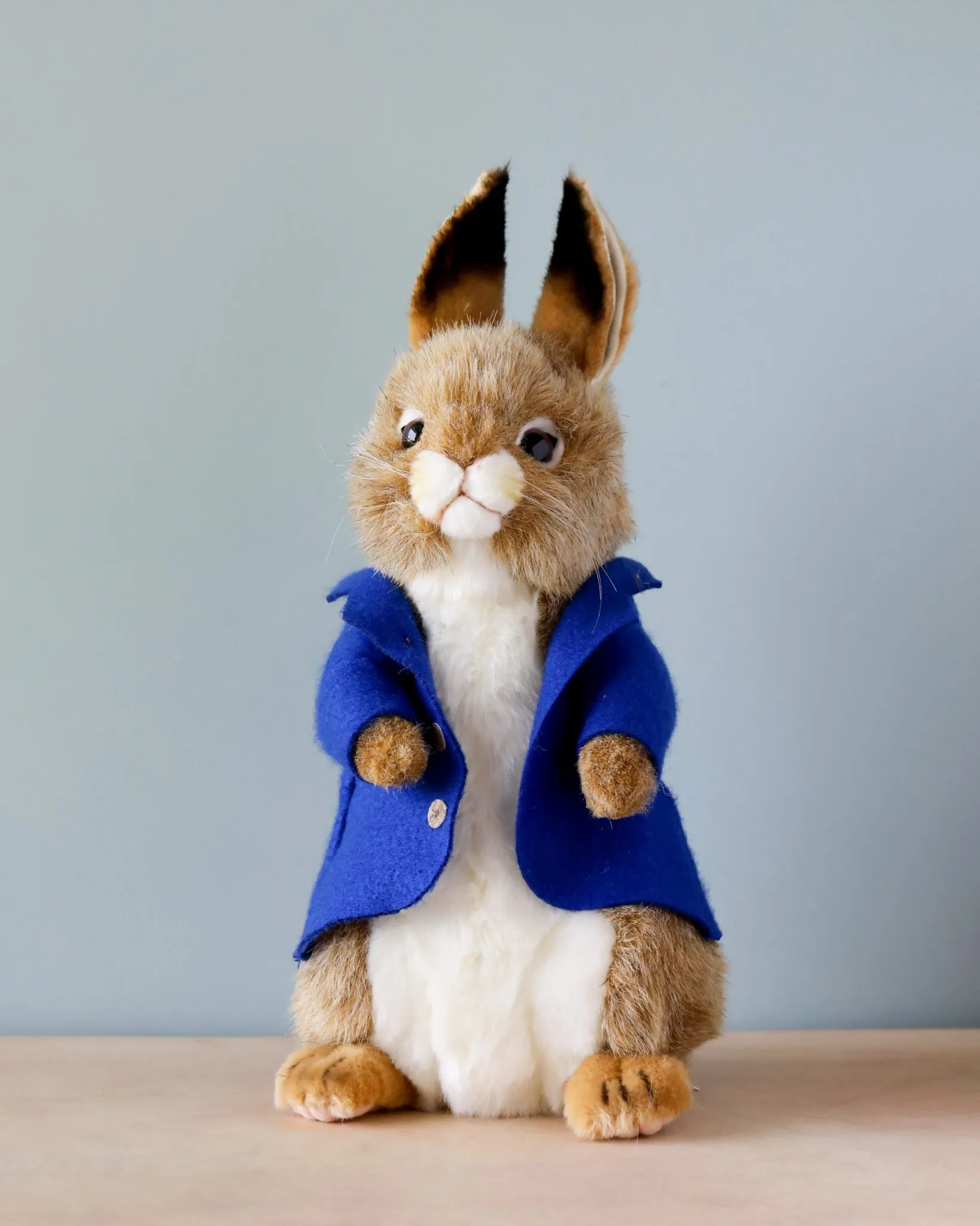 Blue Jacket Bunny Stuffed Animal Odin Parker