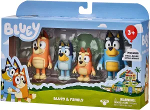 Bluey Family 4 Pack Figurines