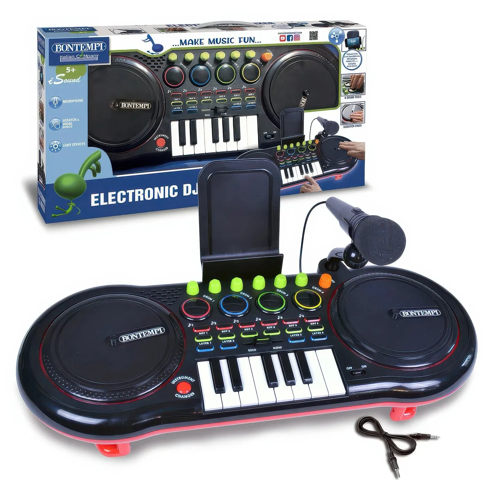 BONTEMPI DJ Mixer with Microphone