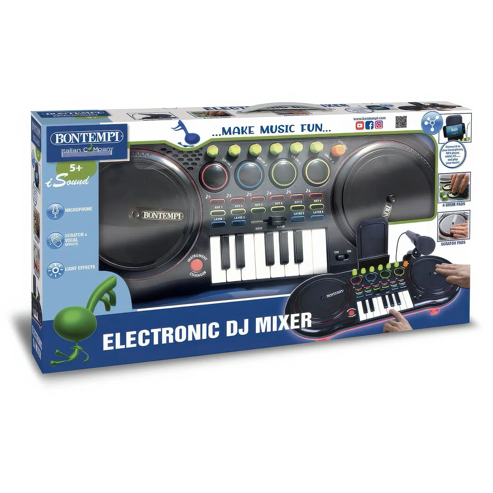 BONTEMPI DJ Mixer with Microphone