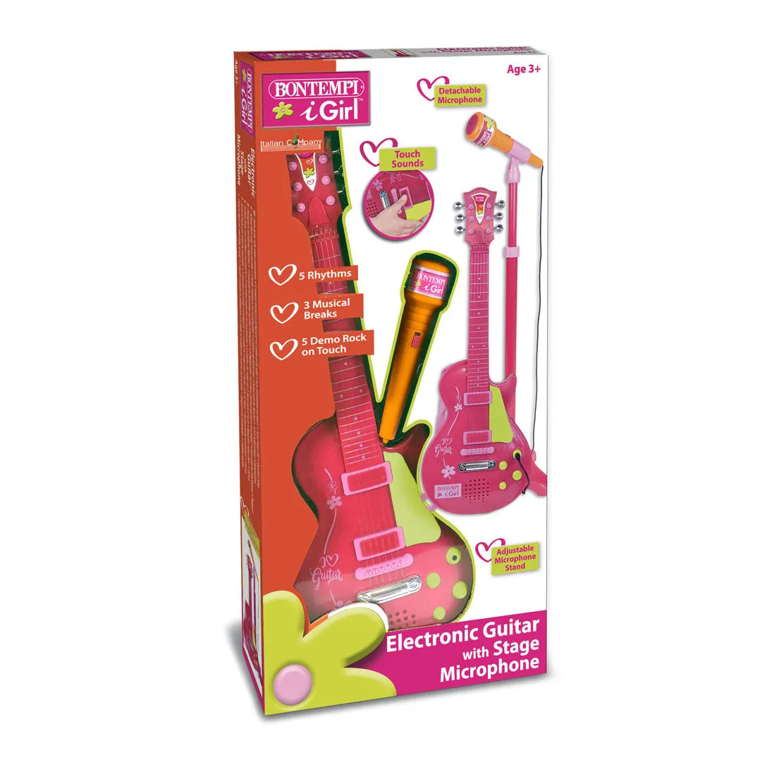 BONTEMPI Electronic Rock Guitar - Pink