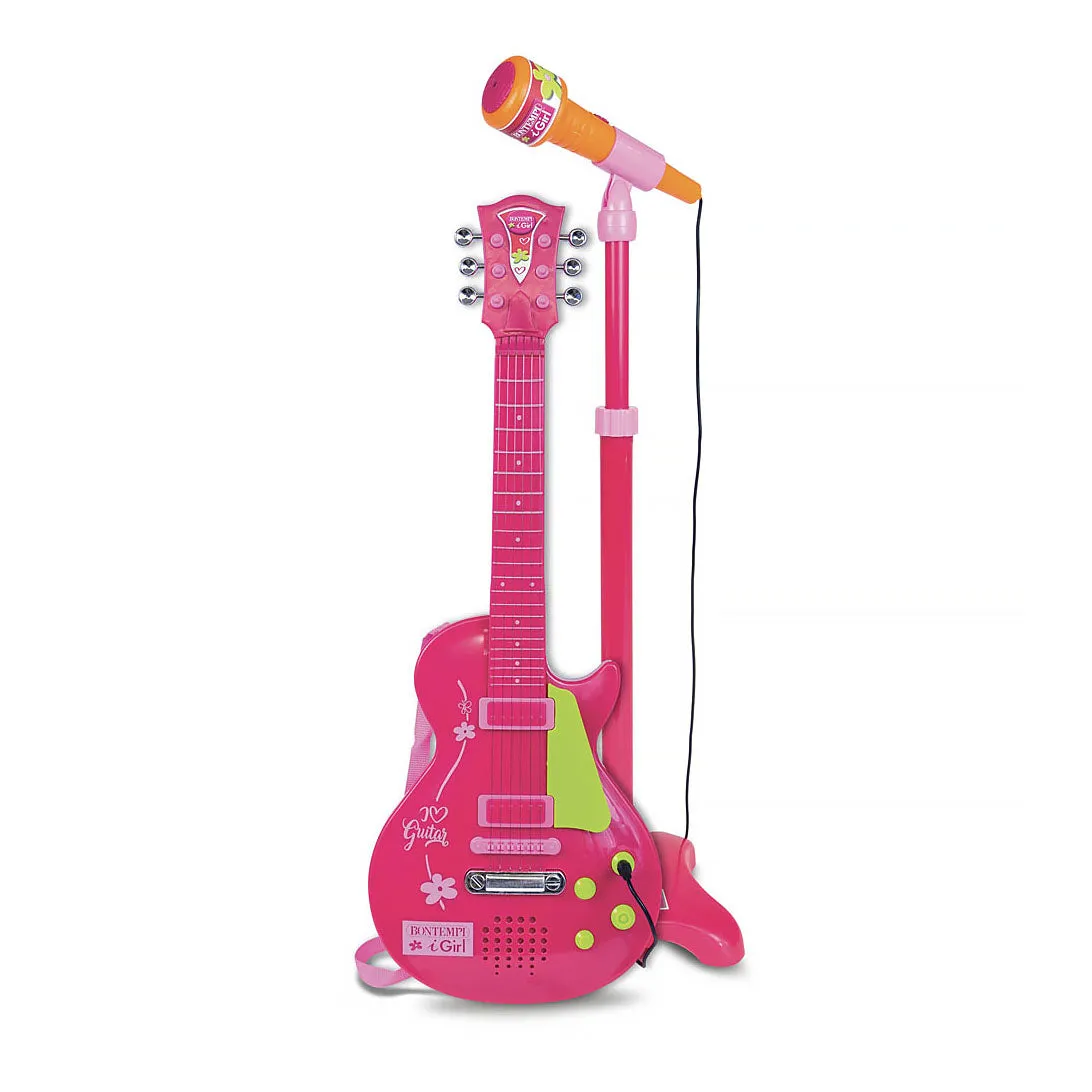BONTEMPI Electronic Rock Guitar - Pink