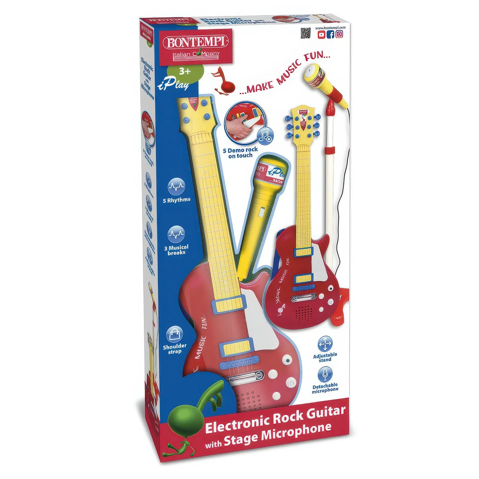 BONTEMPI Electronic Rock Guitar - Red