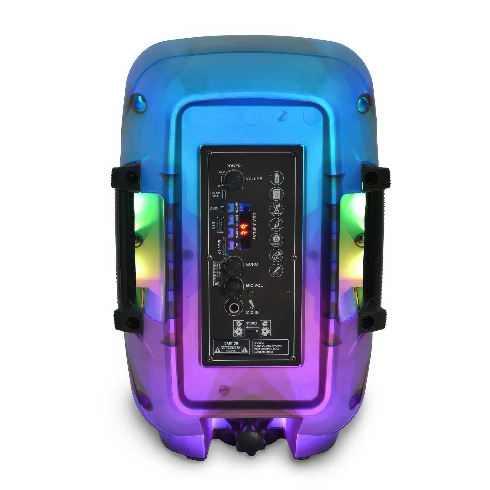 BONTEMPI Wireless Speaker with Microphone & RGB Lights