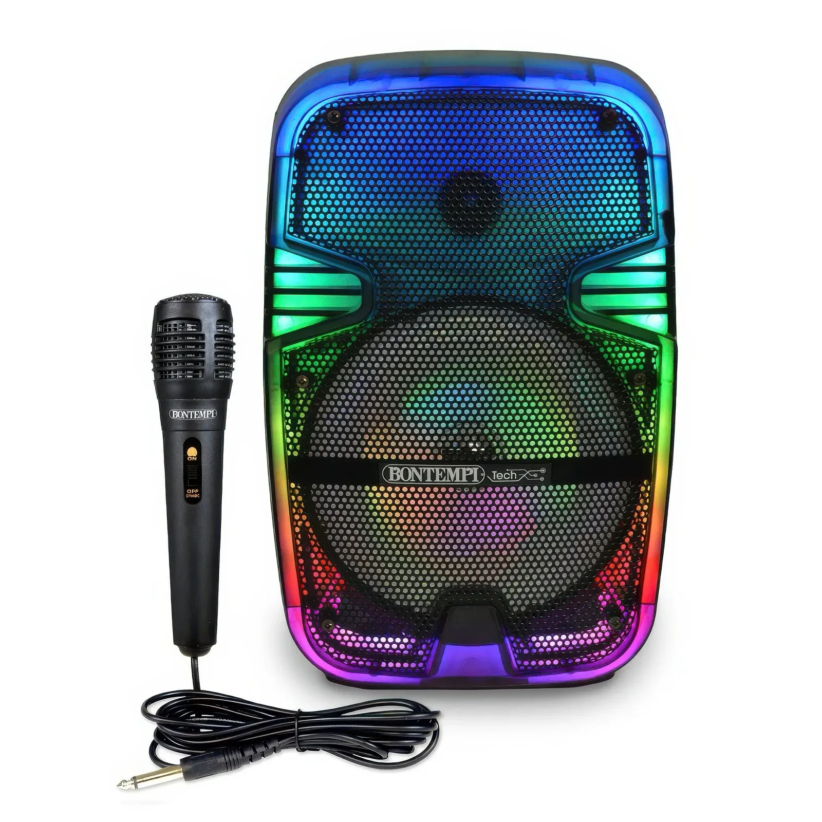 BONTEMPI Wireless Speaker with Microphone & RGB Lights