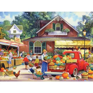 Bringing In the Harvest Jigsaw Puzzle Bits and Pieces