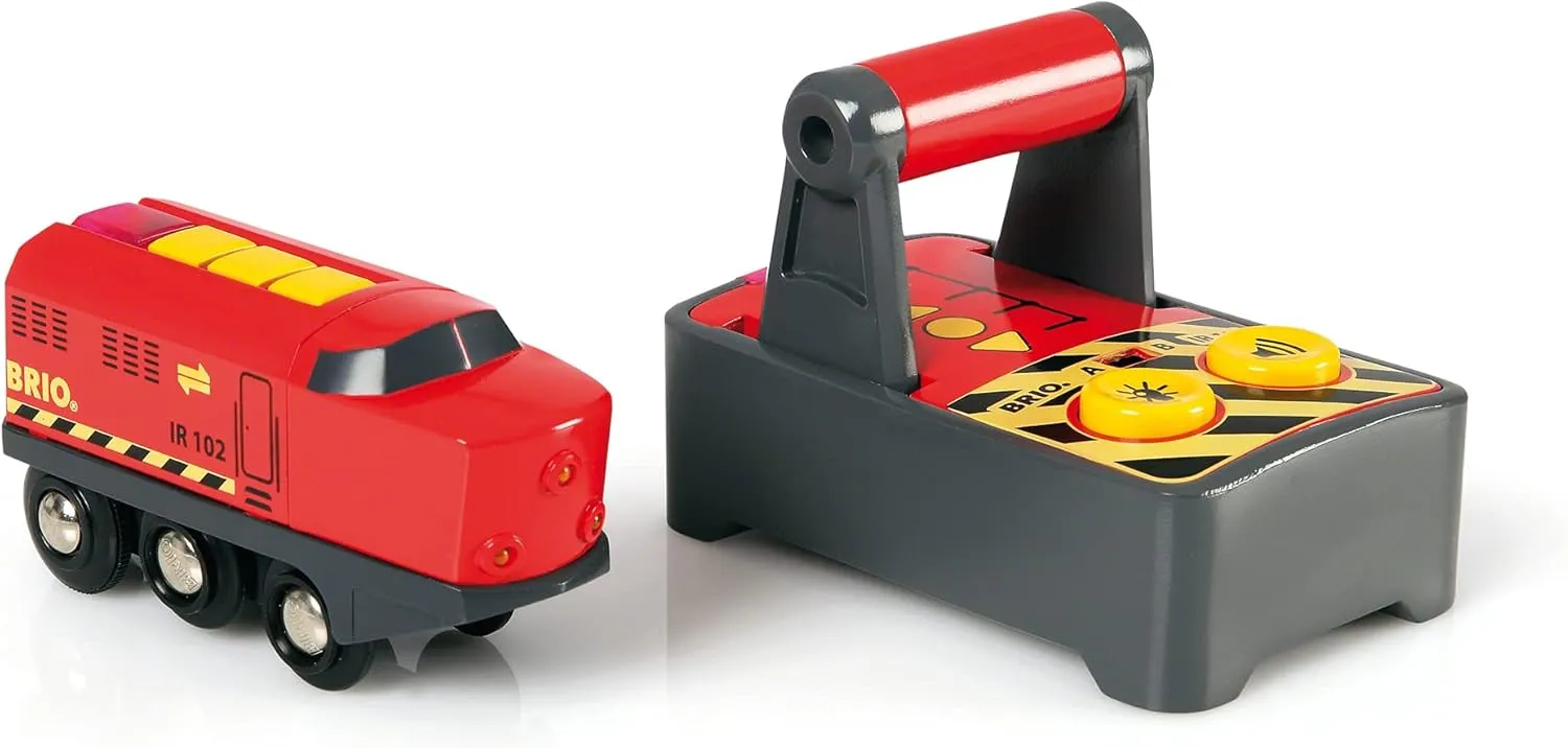 BRIO Remote Control Train Engine - Interactive Toy for Kids Age 3  (33213)