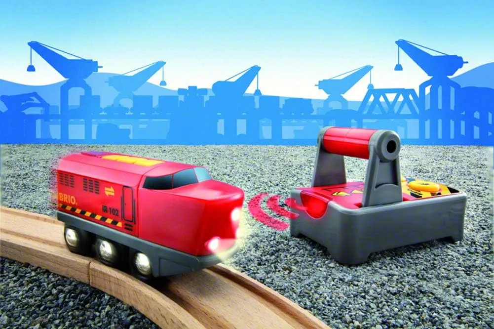 BRIO Remote Control Train Engine - Interactive Toy for Kids Age 3  (33213)