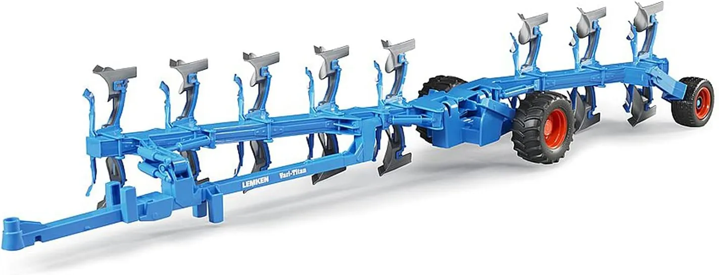 Bruder Lemken Semi-Mounted Reversible Plough Vari-Titan - 1:16 Scale Farm Toy for Ages 4 
