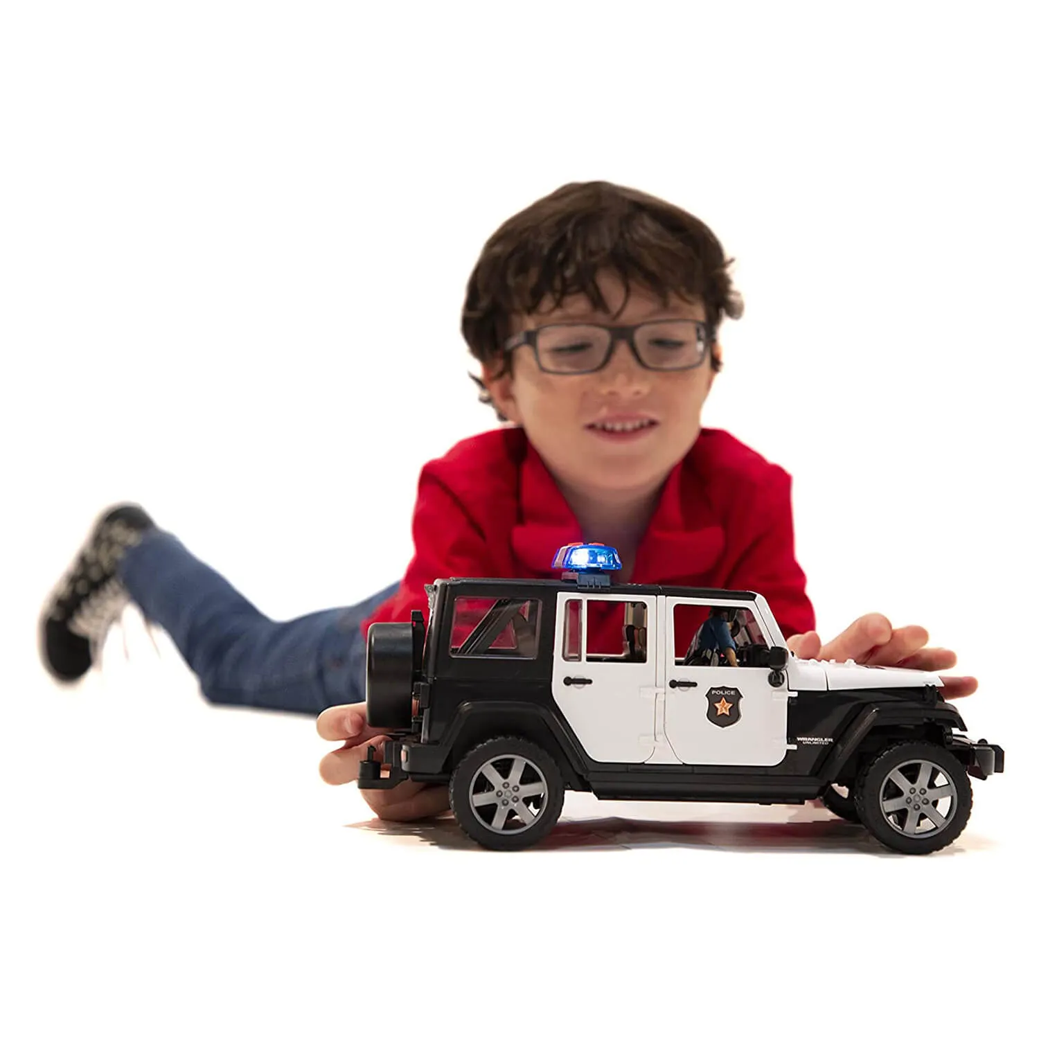 Bruder Pro Series Jeep Rubicon Police Vehicle w Policeman