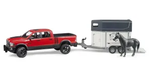 BRUDER RAM 2501 Power Wagon with Horse Trailer and Horse