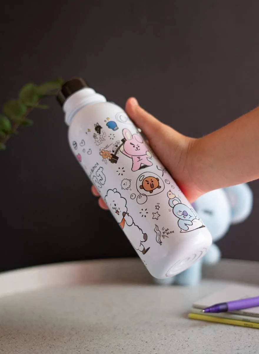 BT21 Metallic Water Bottle - Sports Bottle 500ml