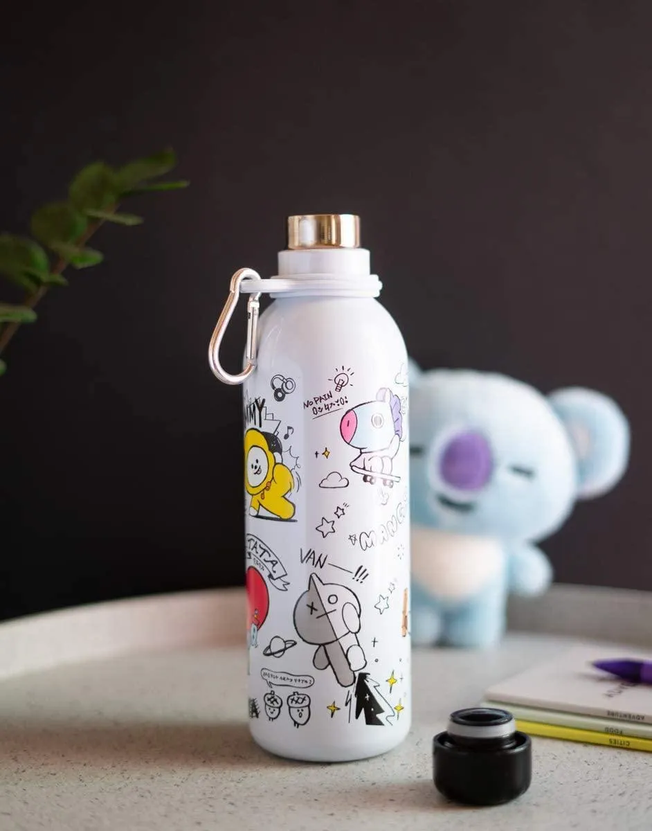 BT21 Metallic Water Bottle - Sports Bottle 500ml